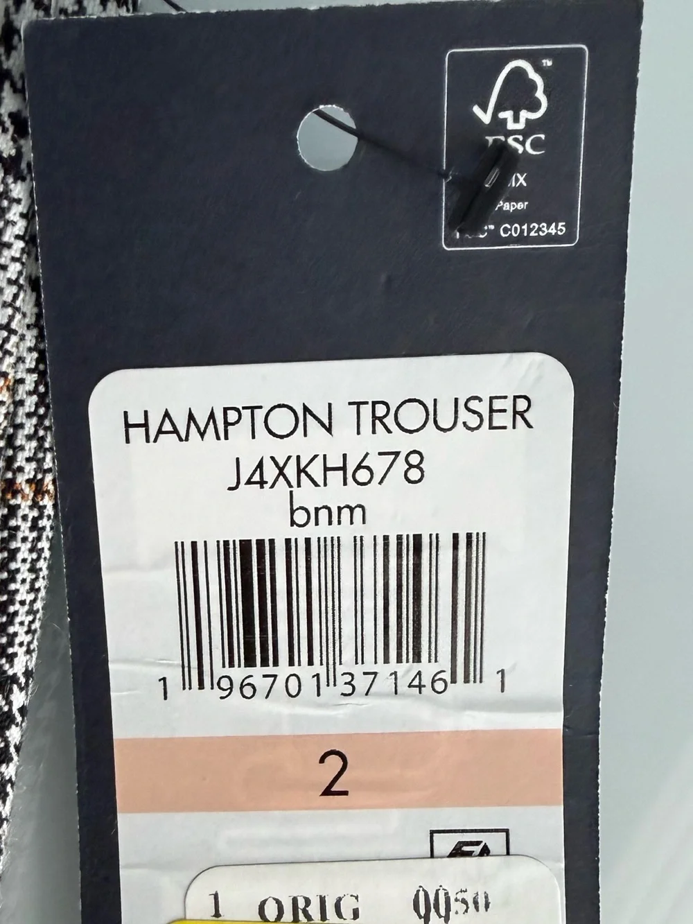 Tommy Hilfiger Women's Gray Plaid Hampton Trouser Pants Size 2